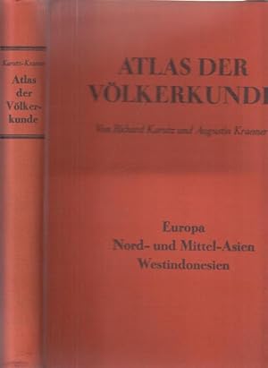 Imagen del vendedor de Die Vlker Nord- und Mittel-Asiens / Die Vlker Europas / West-Indonesien - Sumatra, Java, Borneo. (Einbandtitel: Atlas der Vlkerkunde: Europa, Nord- und Mittelasien, Westindonesien). Drei Teile in einem Band. a la venta por Antiquariat Carl Wegner