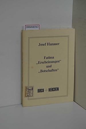 Seller image for Fatima "Erscheinungen" und "Botschaften" for sale by ralfs-buecherkiste