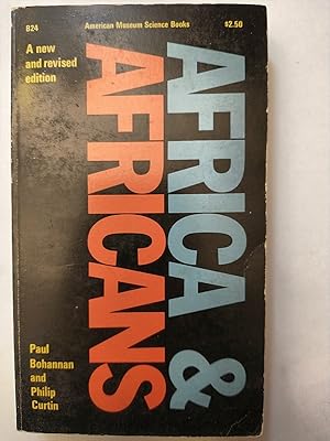 Imagen del vendedor de Africa And Africans a la venta por Early Republic Books