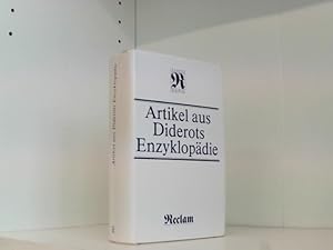 Seller image for Artikel aus der von DIderot und D'Alembert herausgegebenen Enzyklopdie for sale by Book Broker