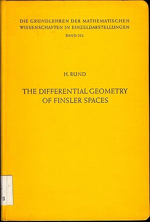 Bild des Verkufers fr The Differential Geometry of Finsler Spaces zum Verkauf von avelibro OHG