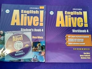 Imagen del vendedor de English Alive! Student's Book & Workbook 4 (catal - angls) (+cd) a la venta por Librera LiberActio