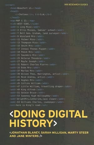Bild des Verkufers fr Doing Digital History : A Beginner's Guide to Working With Text As Data zum Verkauf von GreatBookPrices