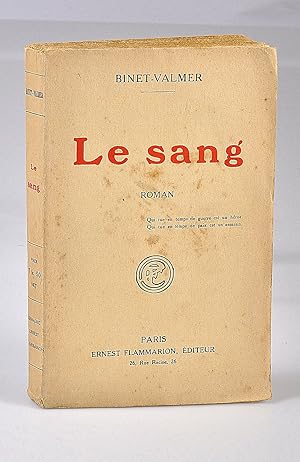 Imagen del vendedor de Le Sang - Bibliothque du Duc de Lvis-Mirepoix a la venta por Librairie Alain Pons