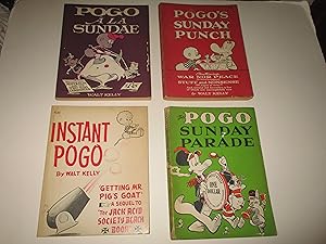 Image du vendeur pour Lot of (4) Pogo Books: Pogo a la Sundae, Instant Pogo, Pogo's Sunday Brunch, The Pogo Sunday Parade mis en vente par rareviewbooks