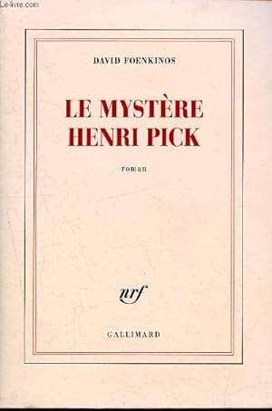 Bild des Verkufers fr Le mystre Henri Pick zum Verkauf von Le-Livre