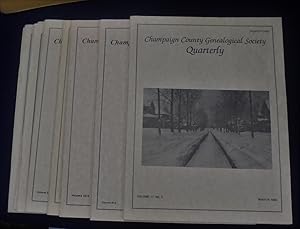 Champaign County (Illinois) Historical Society Quarterly, (9 Issues)