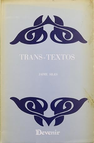 Seller image for Trans-textos for sale by Librera Alonso Quijano