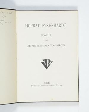 Hofrat Eysenhardt. Novelle.