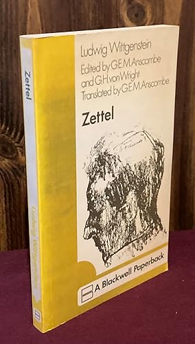 Immagine del venditore per Zettel: Parallel Text venduto da Palimpsest Scholarly Books & Services