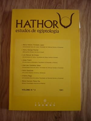 Seller image for Hathor estudos de egiptologia - Volume N3 for sale by D'un livre  l'autre