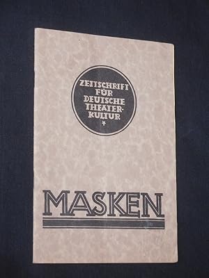 Seller image for Masken. Zeitschrift fr deutsche Theaterkultur, 23. Jahr, Heft 2, [1928]. Schwerpunkt: Die Dreigroschenoper for sale by Fast alles Theater! Antiquariat fr die darstellenden Knste