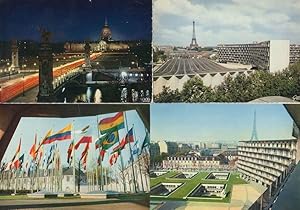 Seller image for Paris Palais Maison De L'Unesco 4x French Postcard s for sale by Postcard Finder