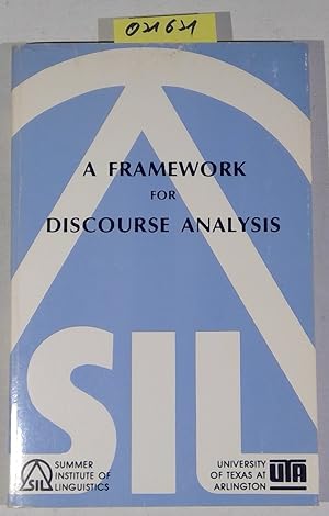 Immagine del venditore per A Framework for discourse analysis venduto da Antiquariat Trger