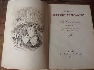 Seller image for La CHARTREUSE de PARME . en un grand volume avec gravure . for sale by Lecapricorne