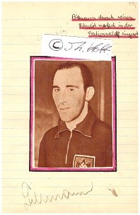 WILLI BILLMANN (1911-2001) BILLI, deutscher Fußballspieler des 1. FC Nürnberg, der in der deutsch...