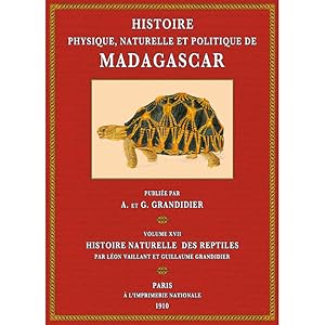 Bild des Verkufers fr Histoire de Madagascar - Vol. 17: Reptiles zum Verkauf von Antiquariat  Fines Mundi