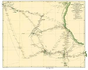 Bild des Verkufers fr Expedition zur Erforschung der Libyschen Wste - bersichtskarte zum Verkauf von Antiquariat  Fines Mundi