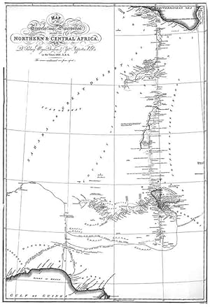 Immagine del venditore per Reisen im nrdlichen Africa - bersichtskarte venduto da Antiquariat  Fines Mundi