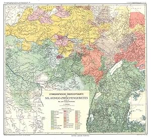 Bild des Verkufers fr Ergebnisse der dt. Zentralafrika-Expedition - 6. 1 - bersichtskarte zum Verkauf von Antiquariat  Fines Mundi