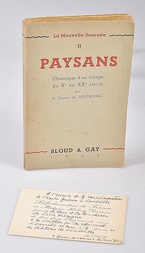 Paysans : Chronique d'un Village du Xe au XXe siècle - Bibliothèque du Duc de Lévis-Mirepoix