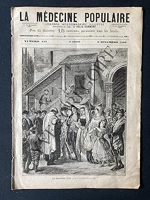 LA MEDECINE POPULAIRE-N°112-9 NOVEMBRE 1882-UN MARIAGE JUIF