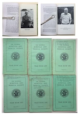 YEAR BOOK OF THE NATIONAL AURICULA SOCIETY [Northern Section] A run of six consecutive volumes 19...