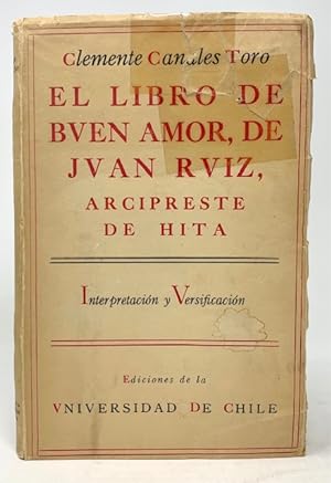 El Libro De Buen Amor, De Juan Ruiz, Arcipreste De Hita Interpretacion y Versificacion