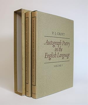 Autograph Poetry in the English Language: Facsimiles of original manuscripts from The Fourteenth ...