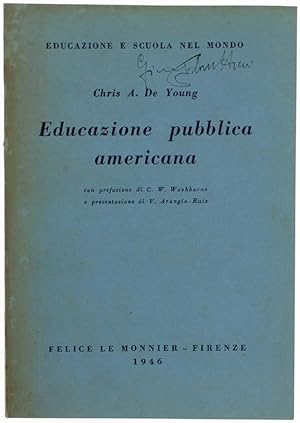 EDUCAZIONE PUBBLICA AMERICANA.: