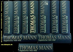 Immagine del venditore per Tagebcher 1918 - 1955. Herausgegeben von Peter de Mendelssohn und Inge Jens. Band 1 - 10 ( vollstndig ) Band I: 1918 - 1921. Band II: 1933 - 1934. Band III: 1935 - 1936. Band IV: 1937 - 1939. Band V: 1940 - 1943. Band VI: 1944 - 1946. Band VII: 1946 - 1948. Band VIII: 1949 - 1950. Band IX: 1951 - 1952. Band X: 1953 - 1955. venduto da Antiquariat Bebuquin (Alexander Zimmeck)
