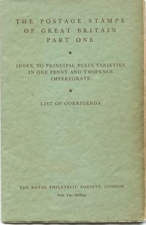 Image du vendeur pour Index to Principal Plate Varieties in One Penny and Twopence imperforate mis en vente par Pennymead Books PBFA