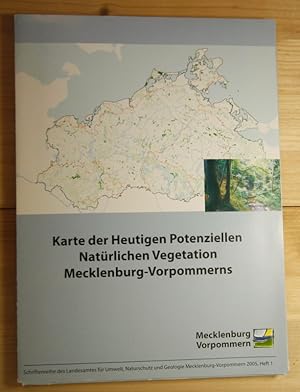 Karte der heutigen potenziellen natürlichen Vegetation Mecklenburg-Vorpommerns. Mecklenburg-Vorpo...