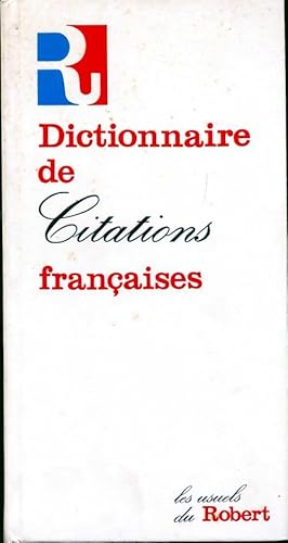 Image du vendeur pour Dictionnaire des citations fran?aises - Pierre Oster mis en vente par Book Hmisphres