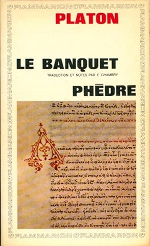 Imagen del vendedor de Le banquet / Ph?dre - Platon a la venta por Book Hmisphres