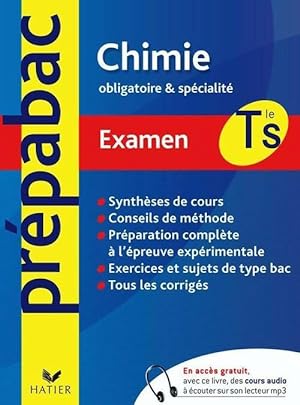 Chimie Terminale S : Enseignement obligatoire & sp cialit . Examen 2010 - Jean-Fran ois Le Mar chal