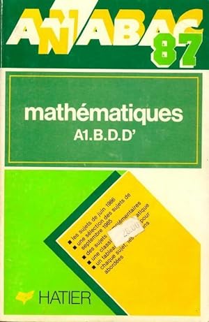 Math?matiques Terminales A1, B, D, D' - Collectif