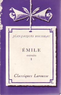 Image du vendeur pour Emile (extraits) Tome I - Jean-Jacques Rousseau mis en vente par Book Hémisphères