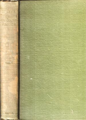 Province and Court Records of Maine Vol. I.