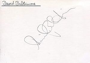 Seller image for David Baltimore autograph | signed card for sale by Markus Brandes Autographs GmbH