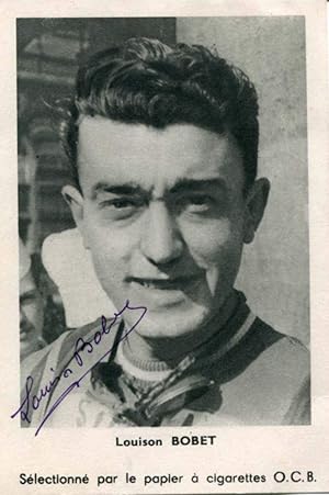 Bild des Verkufers fr Louison Bobet autograph | Signed vintage photograph zum Verkauf von Markus Brandes Autographs GmbH