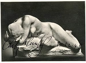 Fritz Klimsch autograph | Signed art postcard