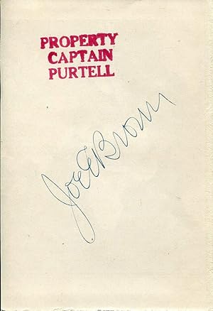 Joe E. Brown Autograph | signed cards / album pages