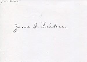 Immagine del venditore per Jerome Isaac Friedman autograph | Signed card venduto da Markus Brandes Autographs GmbH