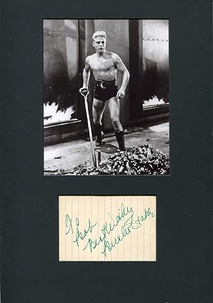 Buster Crabbe autograph | Signed album page
