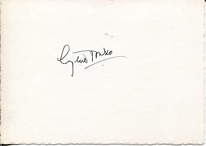 Eugène Ionesco autograph | Signed card