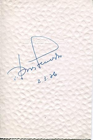 José Eduardo Martinho Garcia Leandro autograph | Signed card