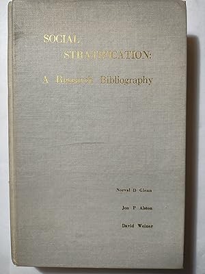 Seller image for Social Stratification, a Research Bibliography for sale by Early Republic Books