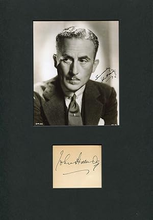 Bild des Verkufers fr John Halliday autograph | Signed album page mounted zum Verkauf von Markus Brandes Autographs GmbH