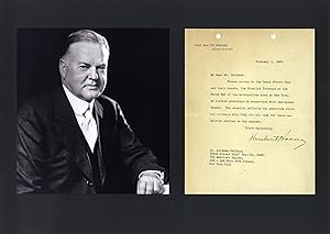 Seller image for Herbert Hoover autograph | Typed letter signed for sale by Markus Brandes Autographs GmbH